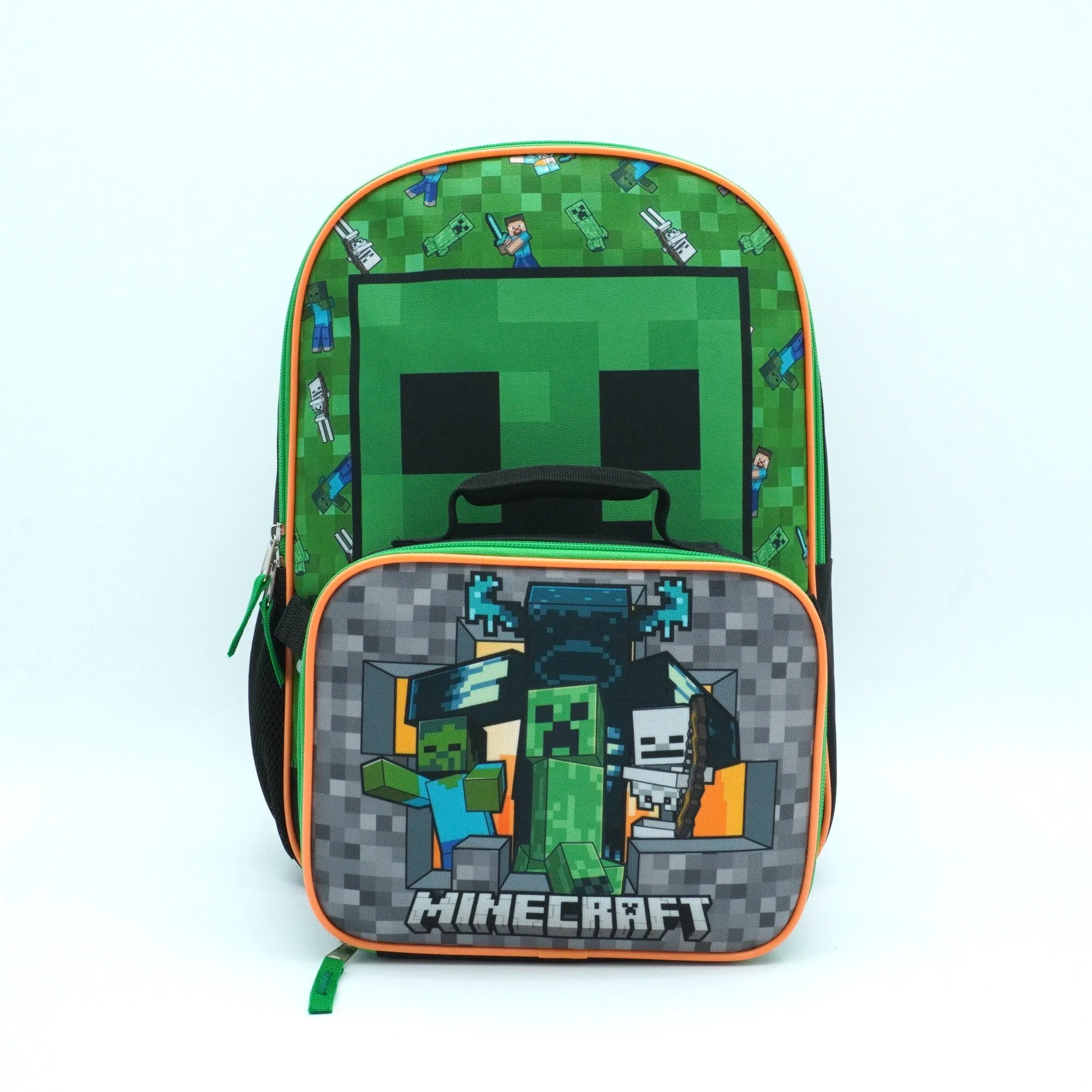 16” Minecraft Backpack with Lunch kit