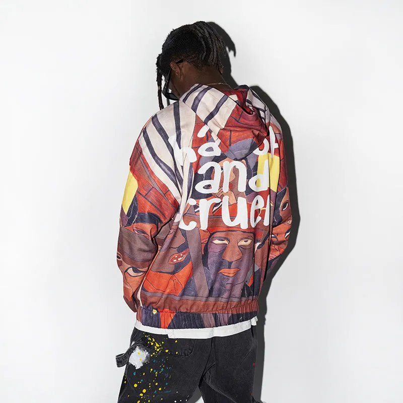 Abstract Paint Full Print Hoodie