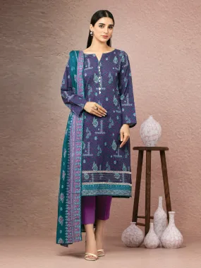 ACE Galleria Merak Khaddar Unstitched Printed 3Pc Suit A-WU3PWK22-422