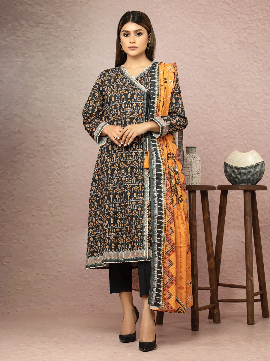 ACE Galleria Merak Khaddar Unstitched Printed 3Pc Suit A-WU3PWK22-430