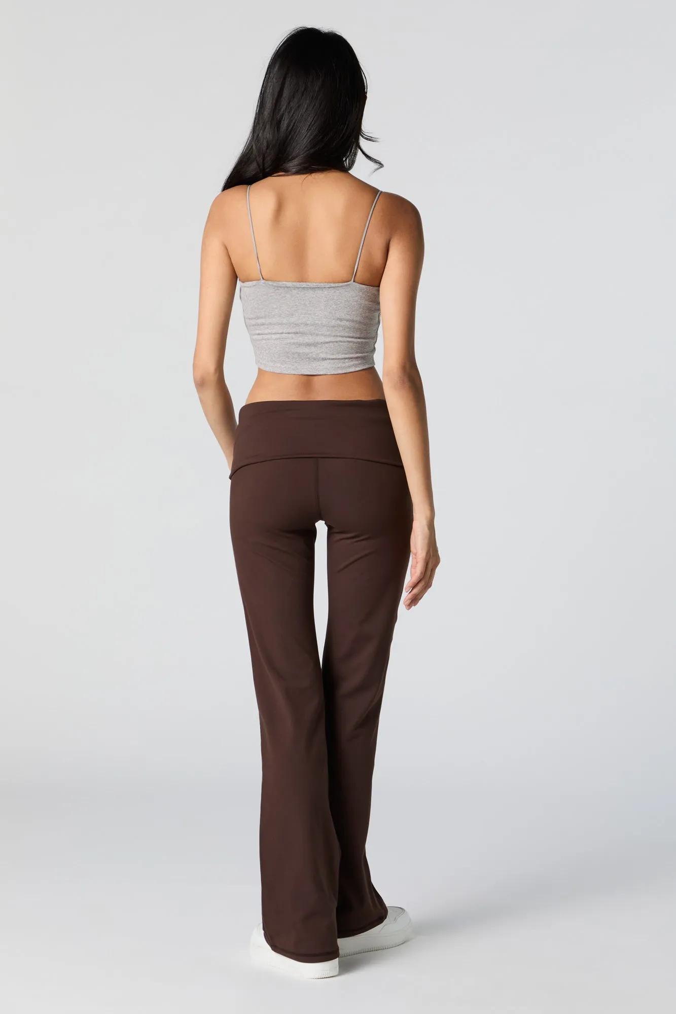 Active Foldover Waist Wide Leg Pant