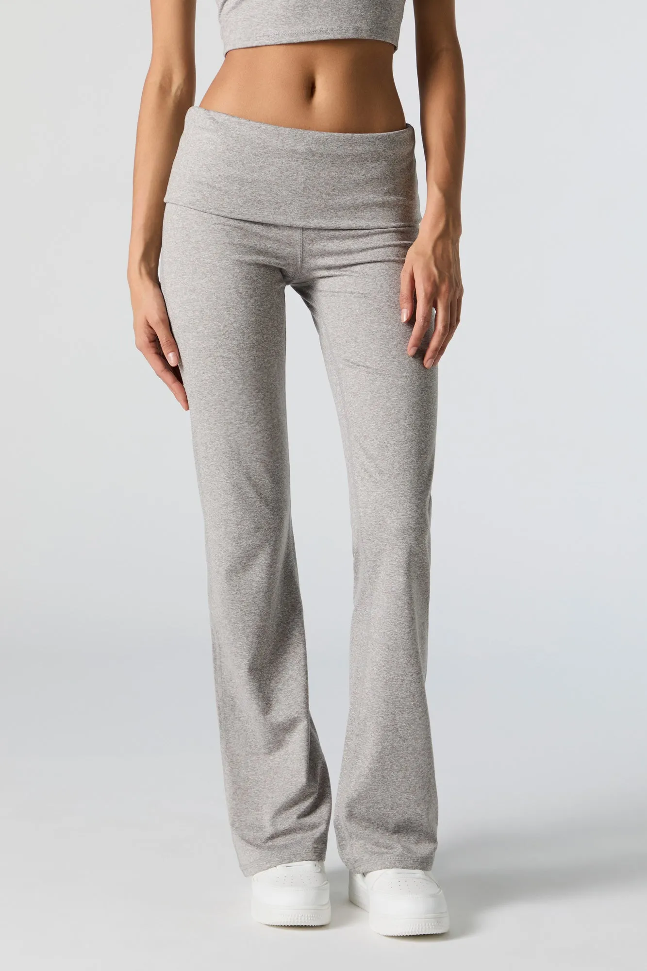 Active Foldover Waist Wide Leg Pant