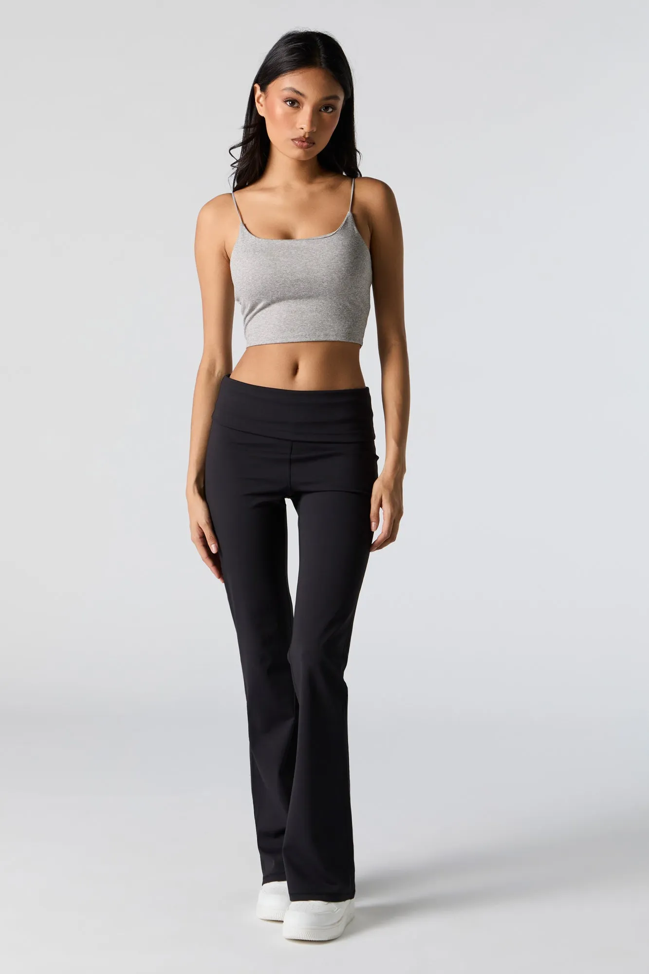 Active Foldover Waist Wide Leg Pant