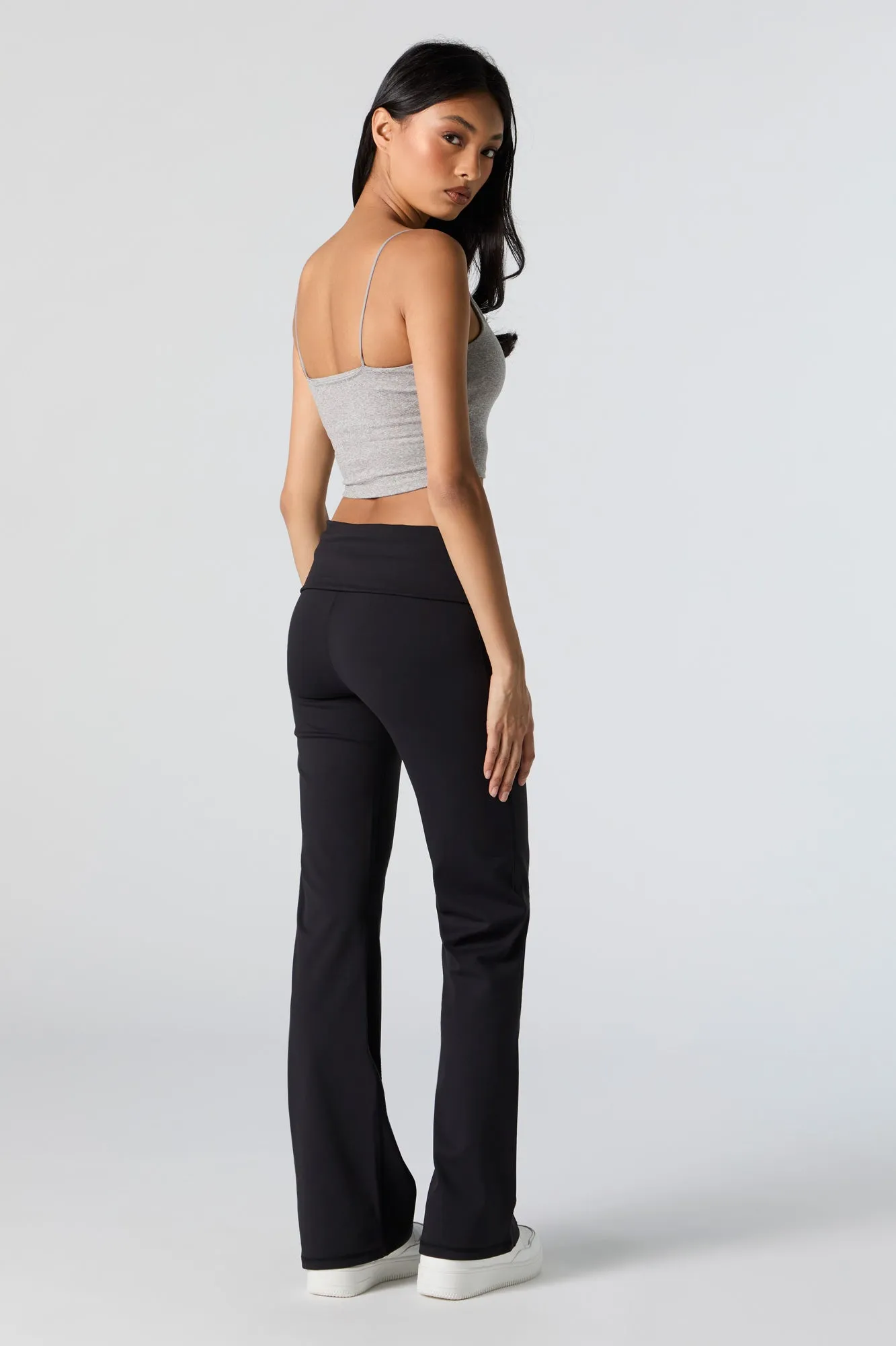 Active Foldover Waist Wide Leg Pant