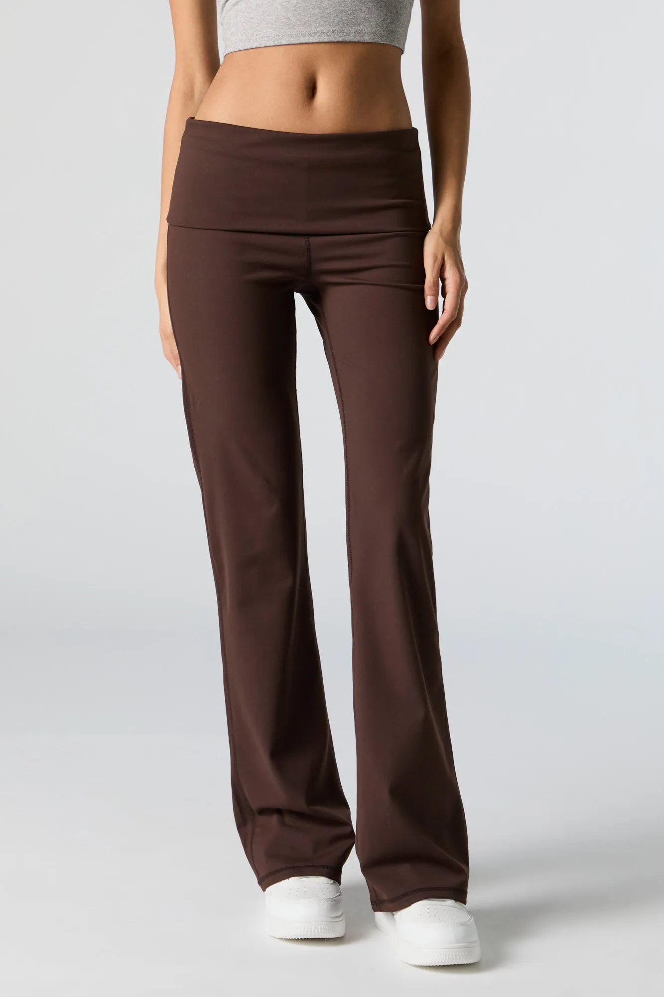 Active Foldover Waist Wide Leg Pant