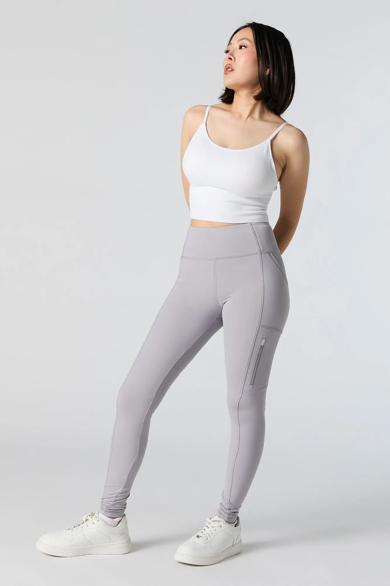 Active Zipper Multi Pocket Legging