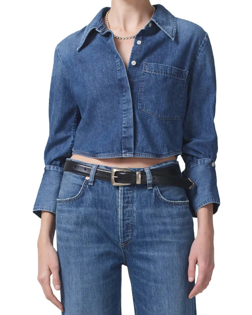 Ambrose Denim Bea Crop Shirt