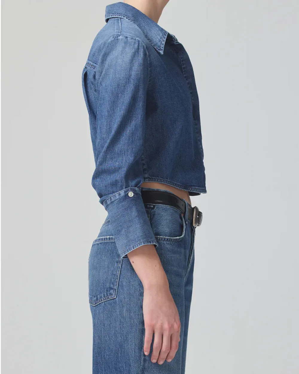 Ambrose Denim Bea Crop Shirt