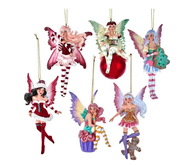 Amy Brown Christmas Fairy Ornament Full Set