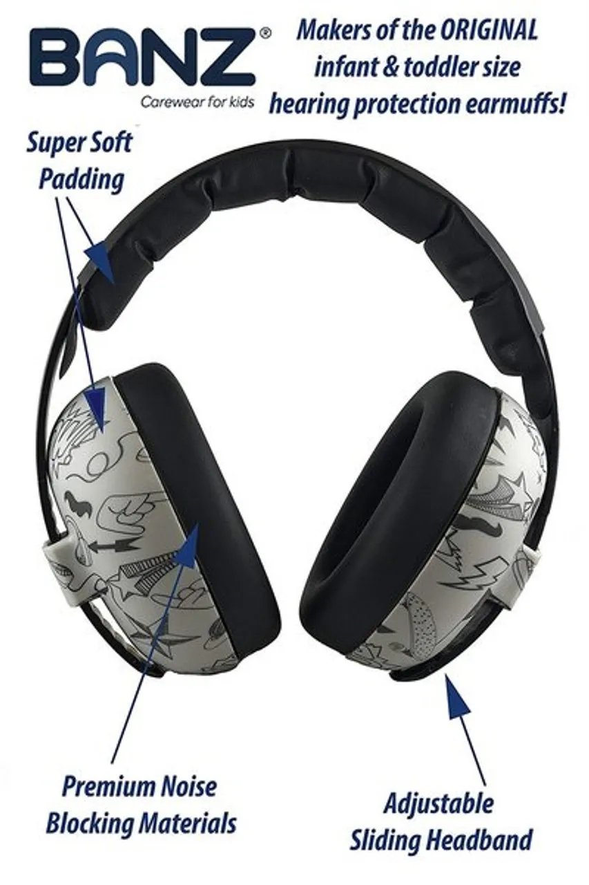 Banz Hearing Protection Earmuffs Graffiti