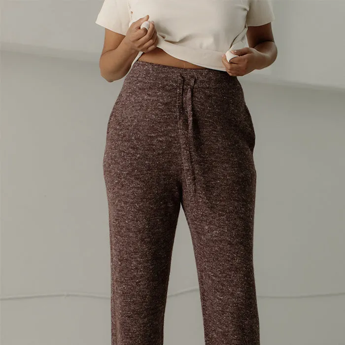 Bare Knitwear Woman Ojai Pants Autumn Brown