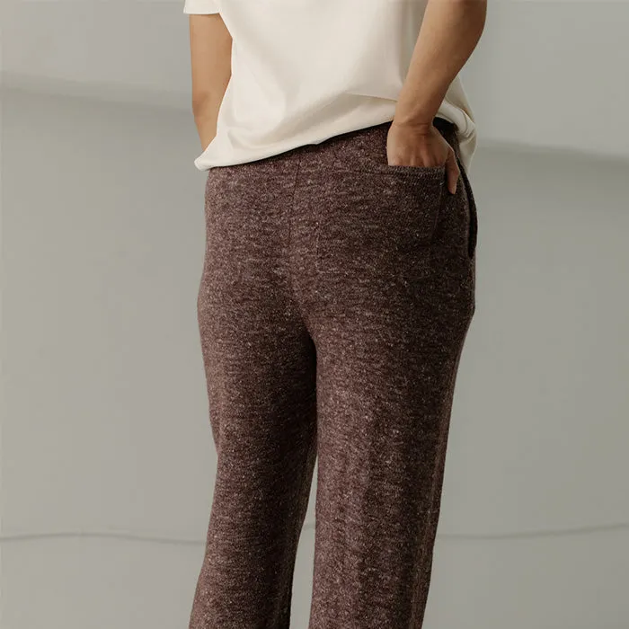 Bare Knitwear Woman Ojai Pants Autumn Brown