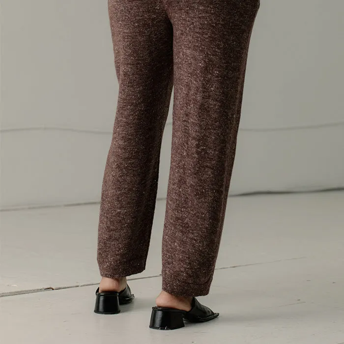 Bare Knitwear Woman Ojai Pants Autumn Brown