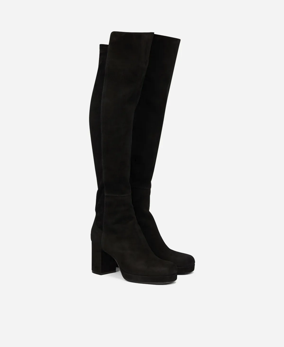 BETTY HIGH Velour boot