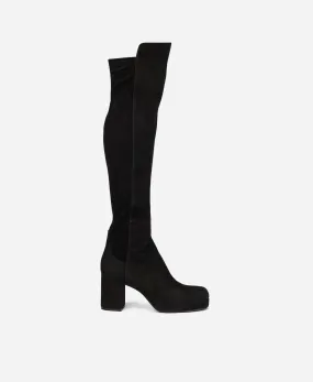 BETTY HIGH Velour boot