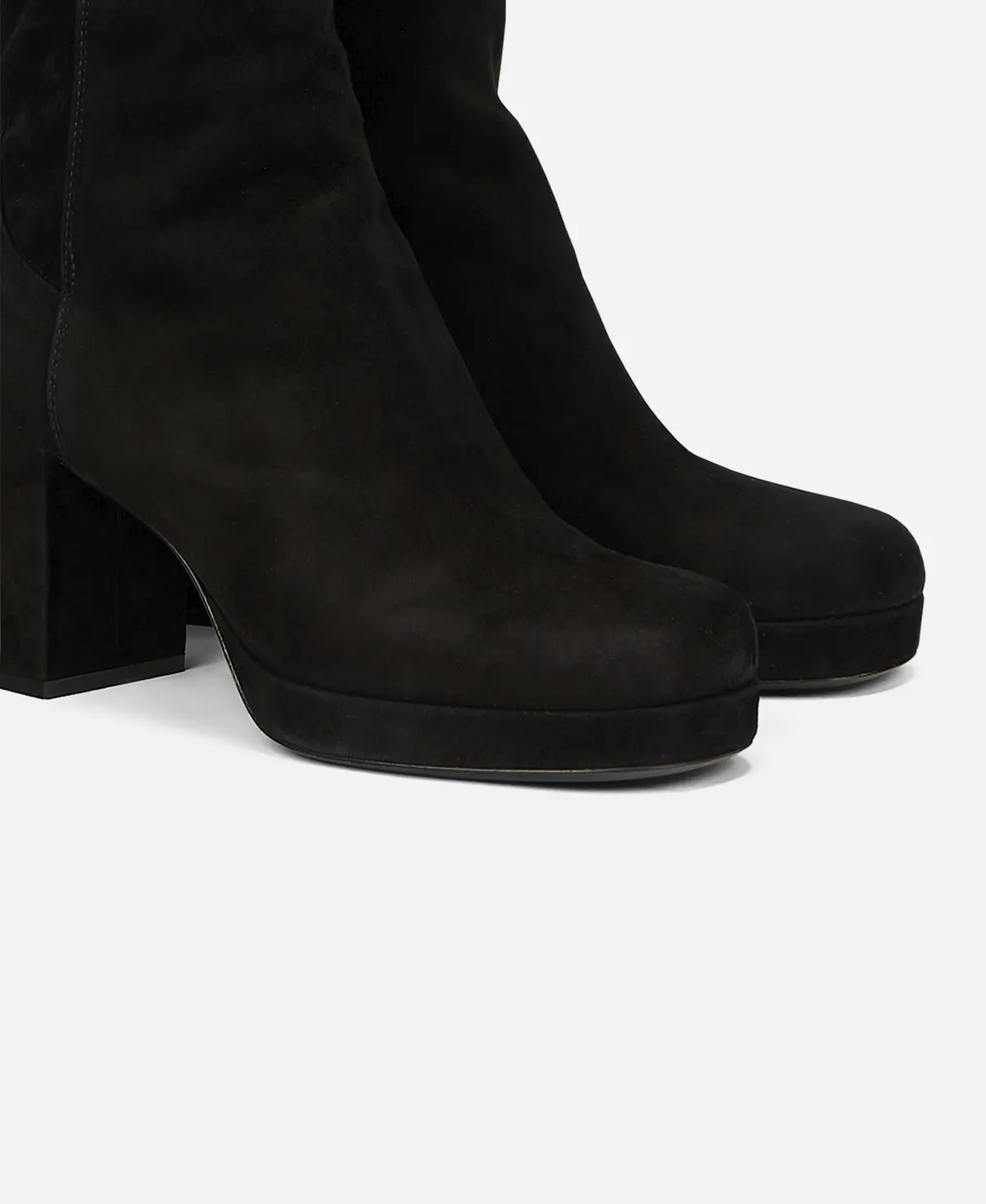 BETTY HIGH Velour boot