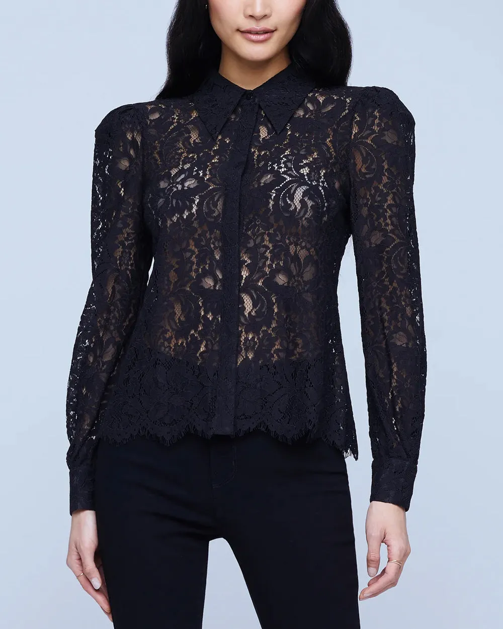 Black Jenica Lace Blouse