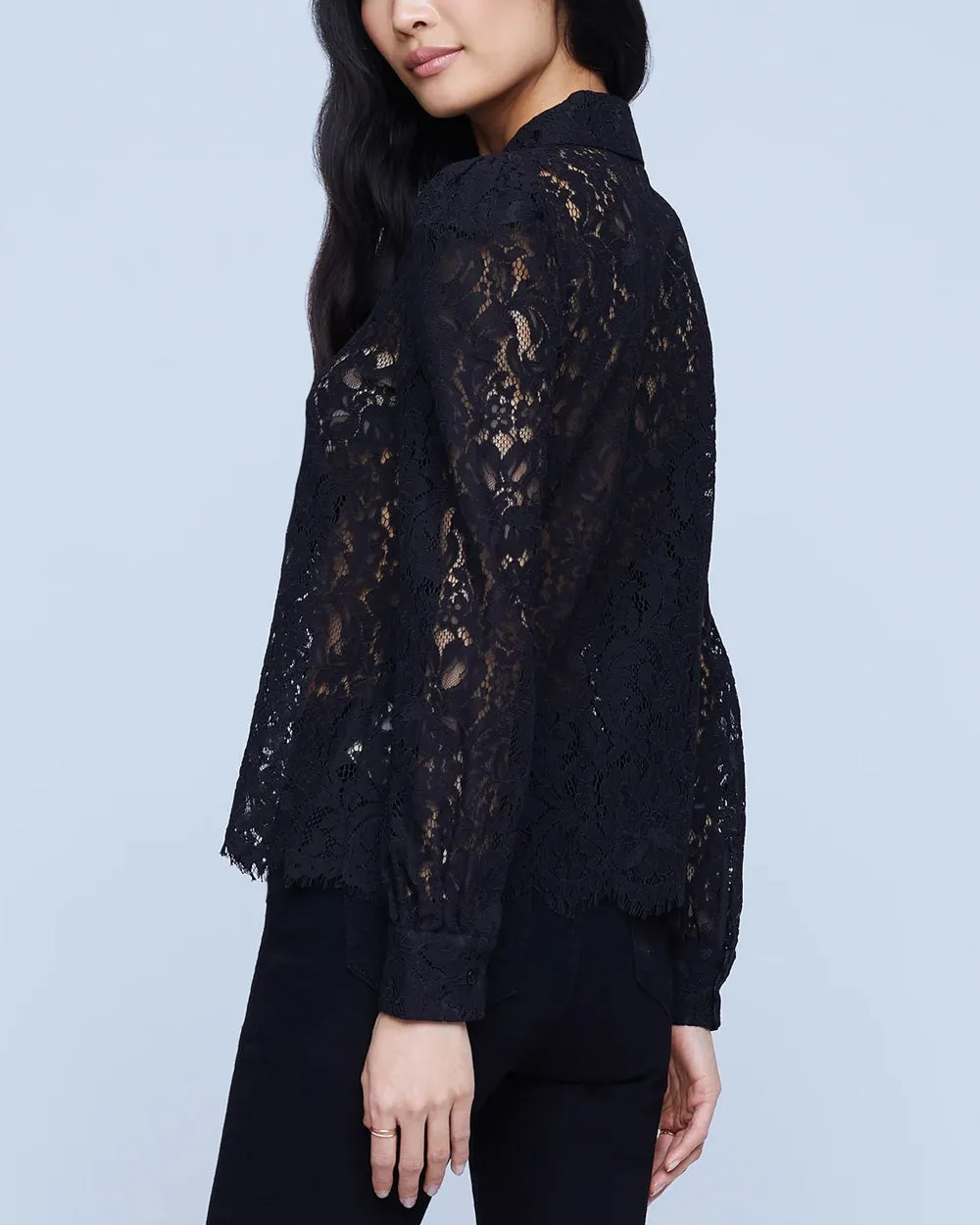 Black Jenica Lace Blouse