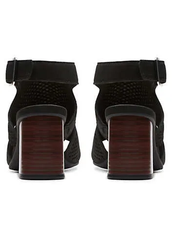 Black Nubuck Siara65 Flow Sandals by Clarks | Look Again