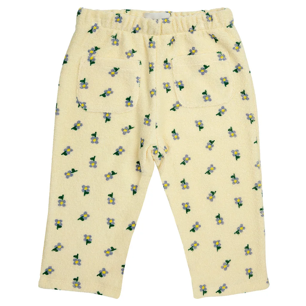 Bobo Choses Baby Pansy Flower All Over Sweatpants Yellow