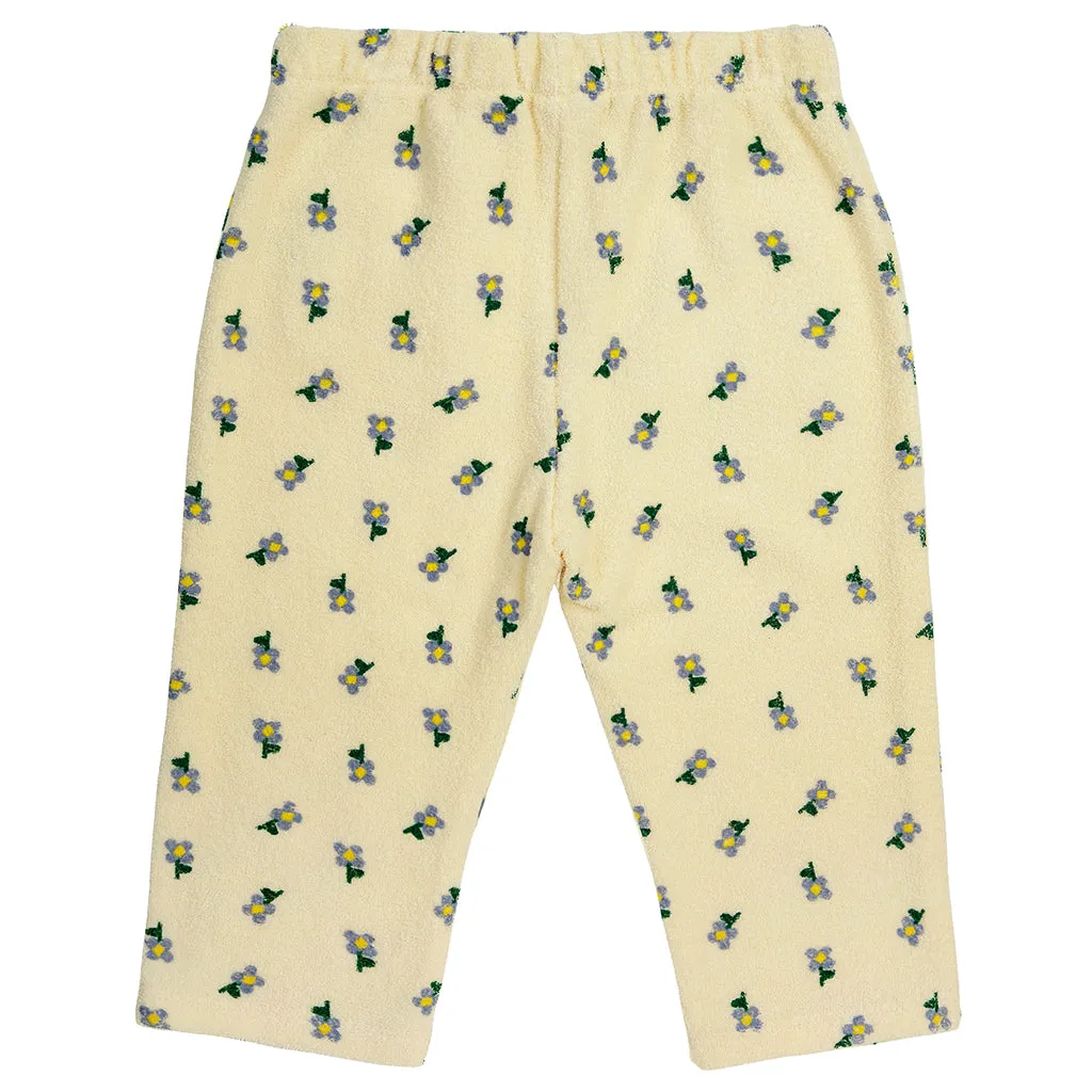 Bobo Choses Baby Pansy Flower All Over Sweatpants Yellow