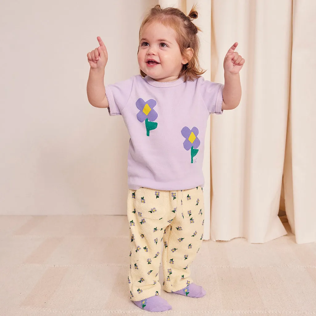 Bobo Choses Baby Pansy Flower All Over Sweatpants Yellow