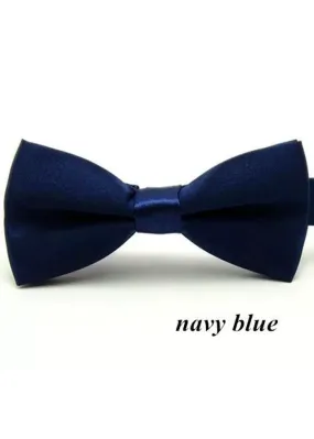 Boys Navy Blue Bow Tie (10cm)