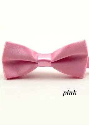 Boys Pink Bow Tie (10cm)