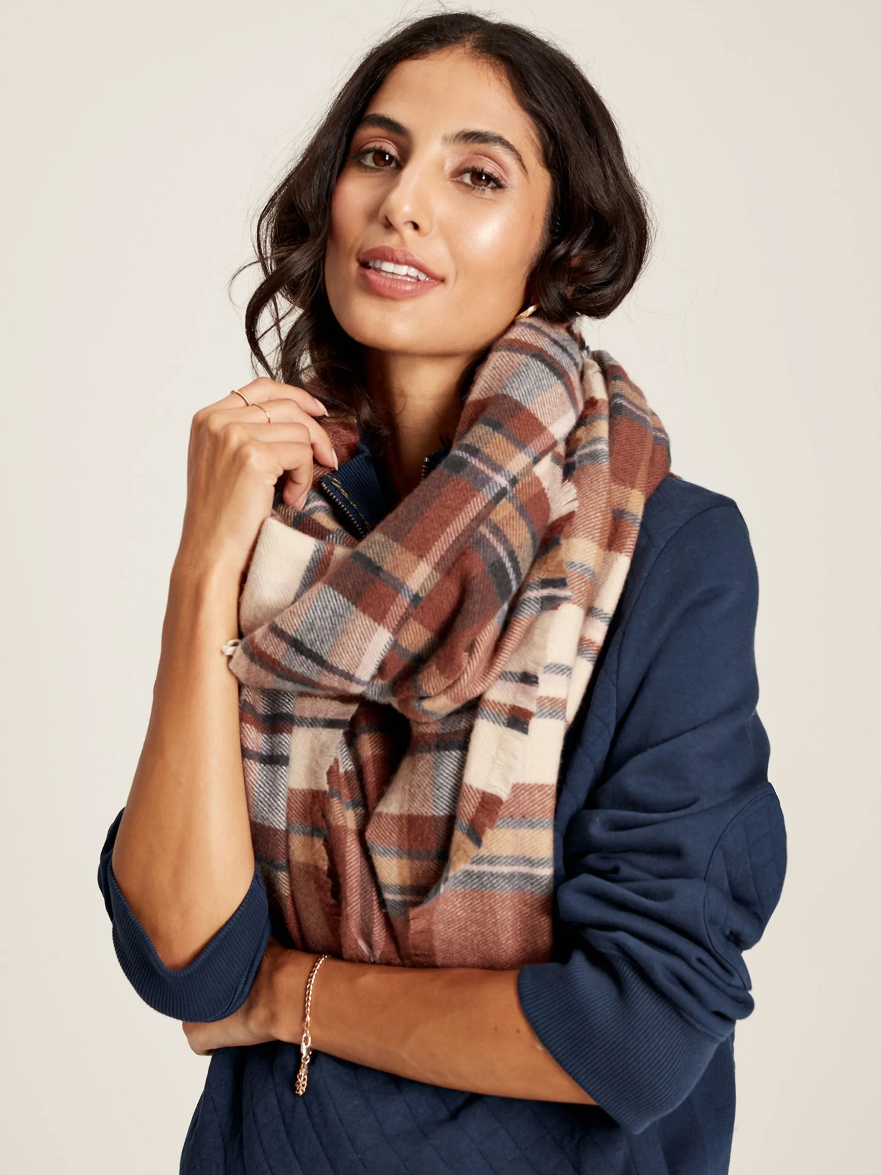 Brown Oversized Blanket Scarf