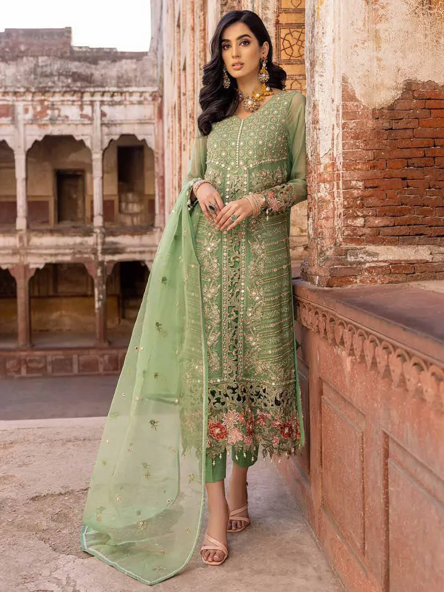 Charizma Dastaan-e-Jashan Luxury Chiffon Unstitched 3Pc Suit DJW23-07