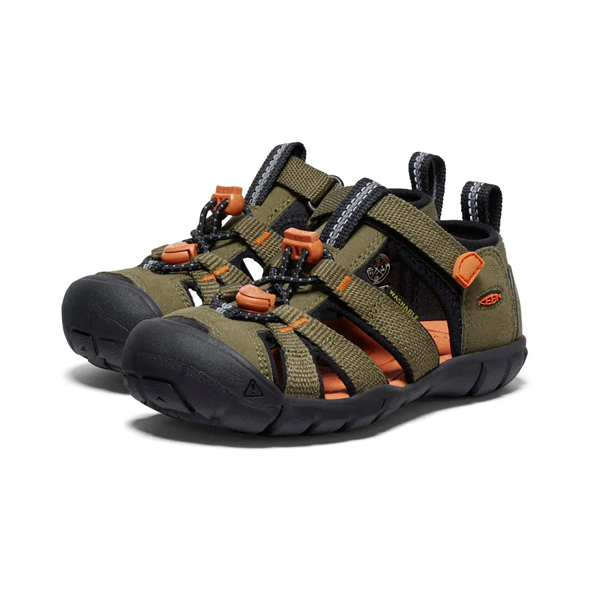 Children Seacamp II CNX - Dark Olive / Gold Flame