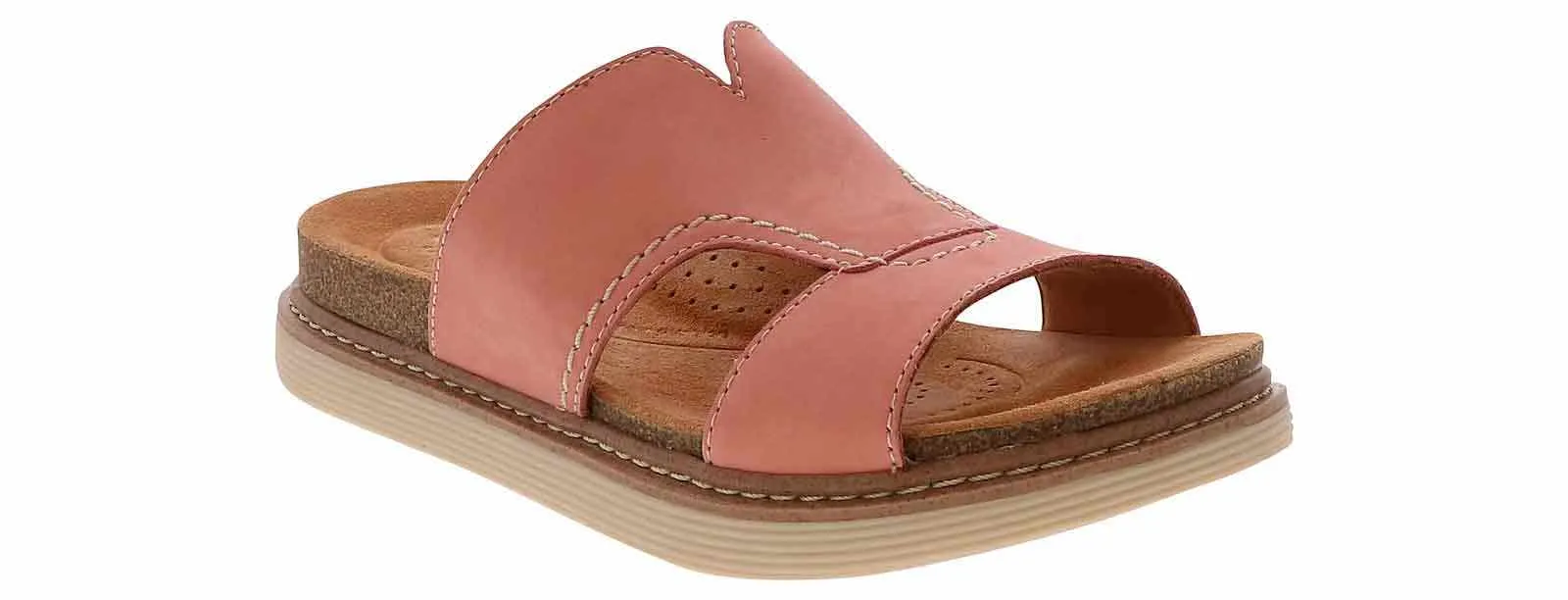 Clarks Arwell Walk H Band Peach Women's Footbed Slide