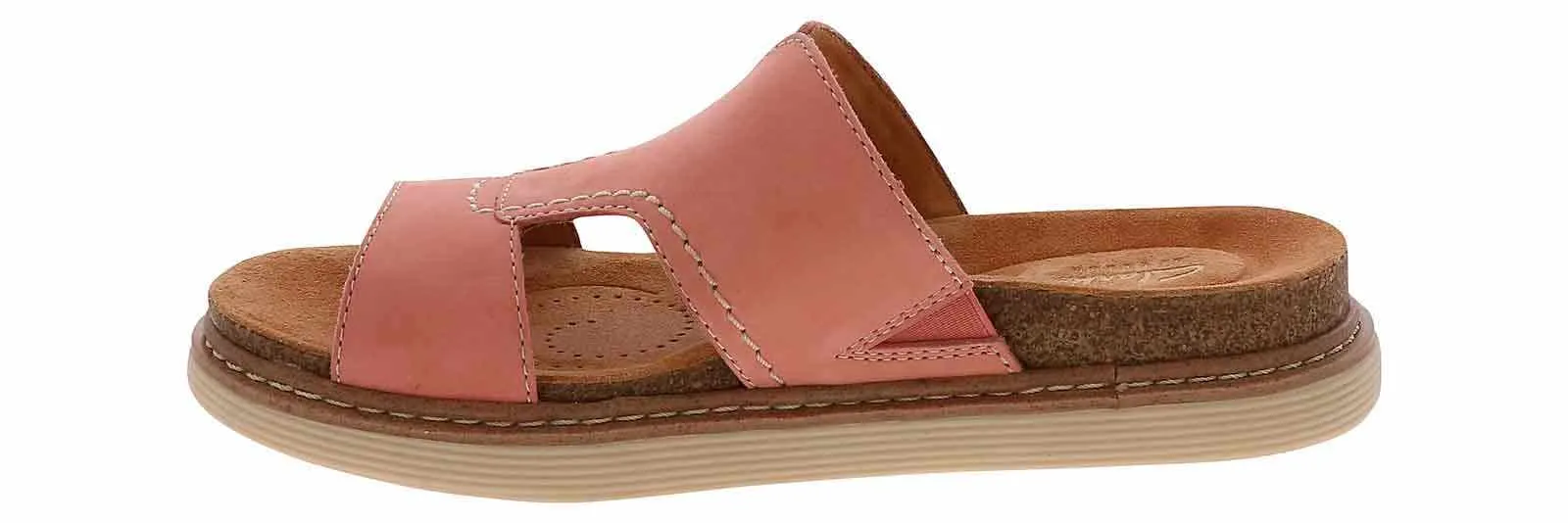 Clarks Arwell Walk H Band Peach Women's Footbed Slide