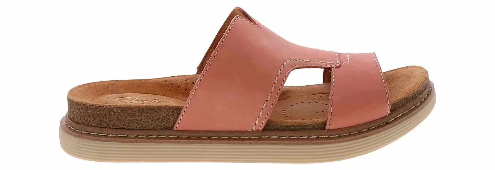 Clarks Arwell Walk H Band Peach Women's Footbed Slide