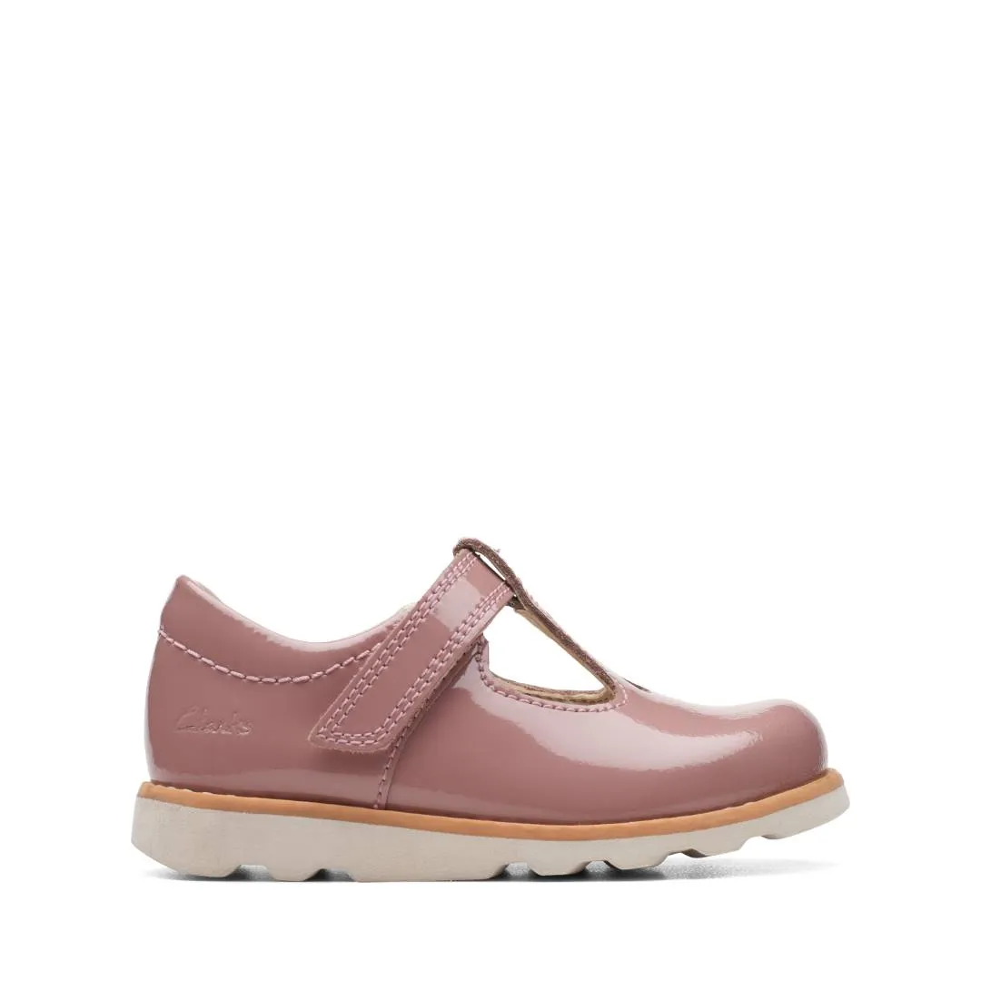 Clarks - Crown Teen T 261692215e - E Fit (pink)