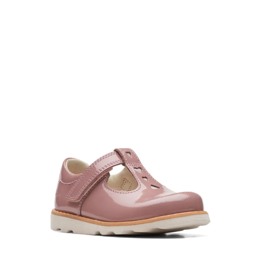 Clarks - Crown Teen T 261692215e - E Fit (pink)