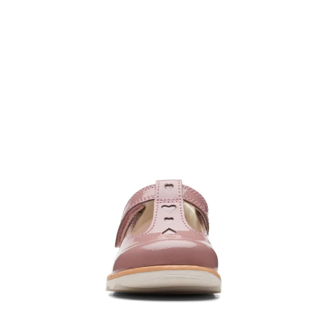 Clarks - Crown Teen T 261692215e - E Fit (pink)