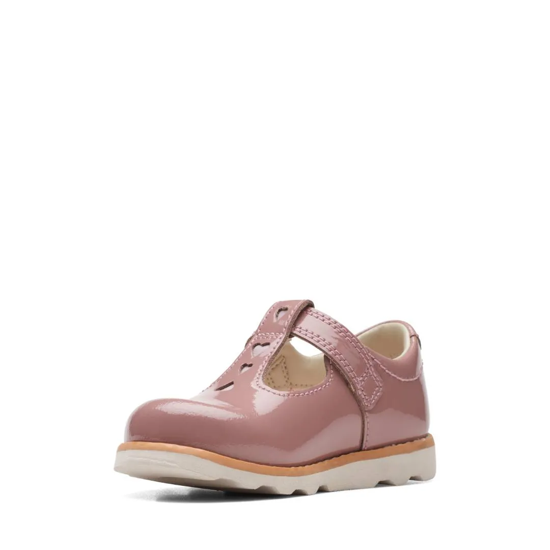 Clarks - Crown Teen T 261692215e - E Fit (pink)