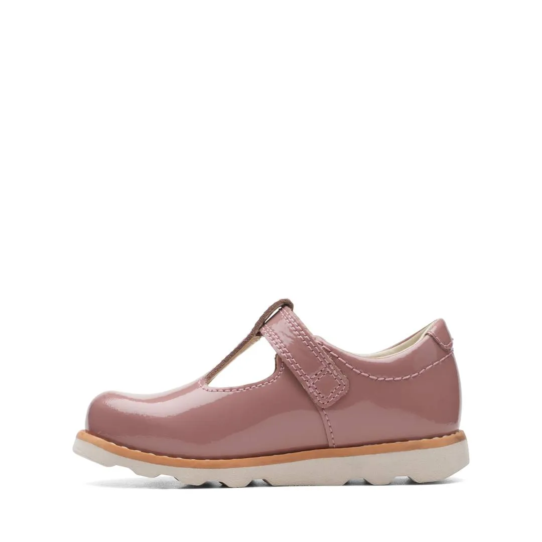 Clarks - Crown Teen T 261692215e - E Fit (pink)