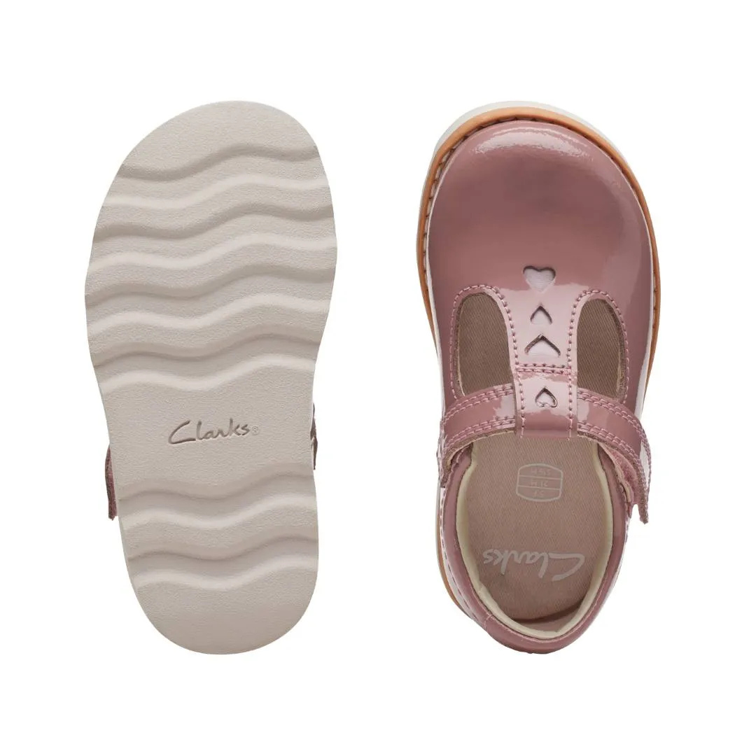 Clarks - Crown Teen T 261692215e - E Fit (pink)