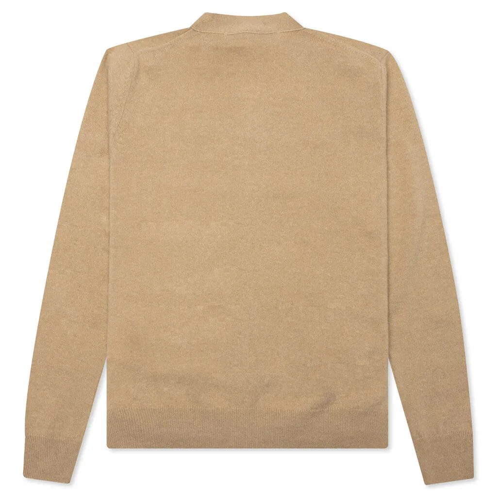 Comme des Garcons PLAY x the Artist Invader Cardigan - Camel