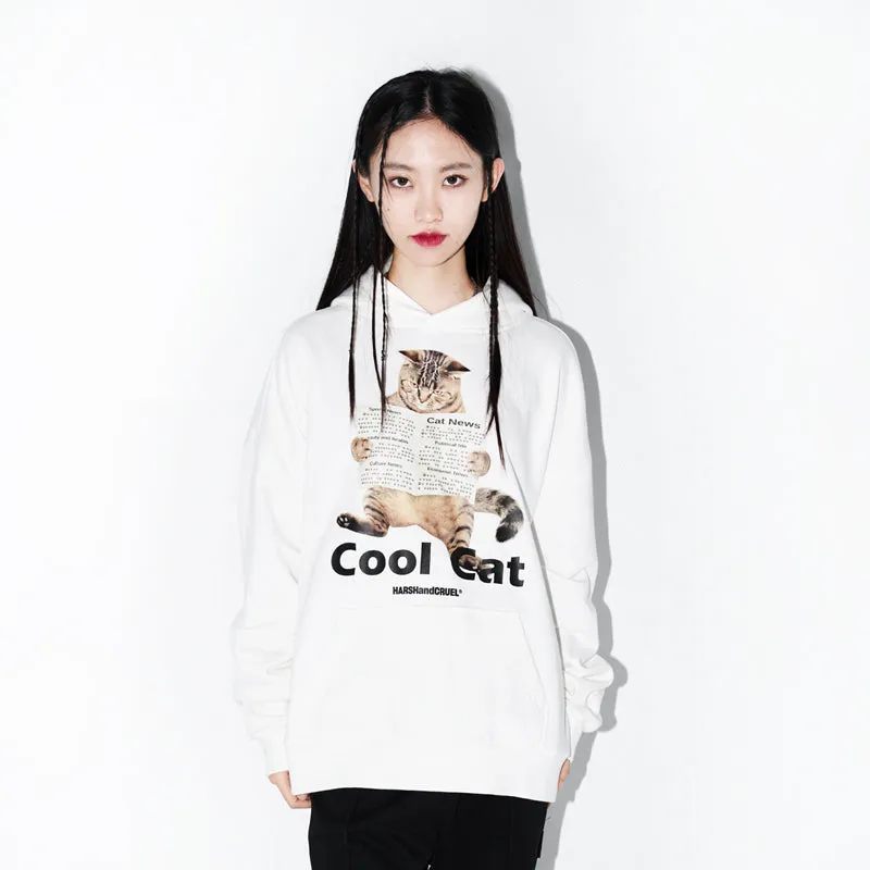 Cool Cat Printed Hoodie