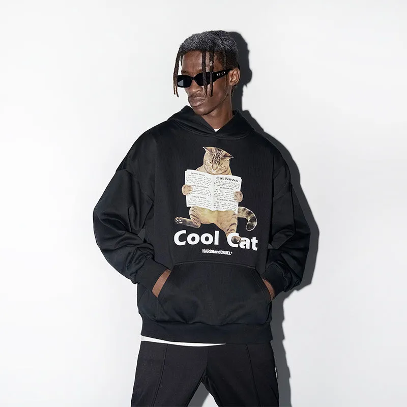 Cool Cat Printed Hoodie