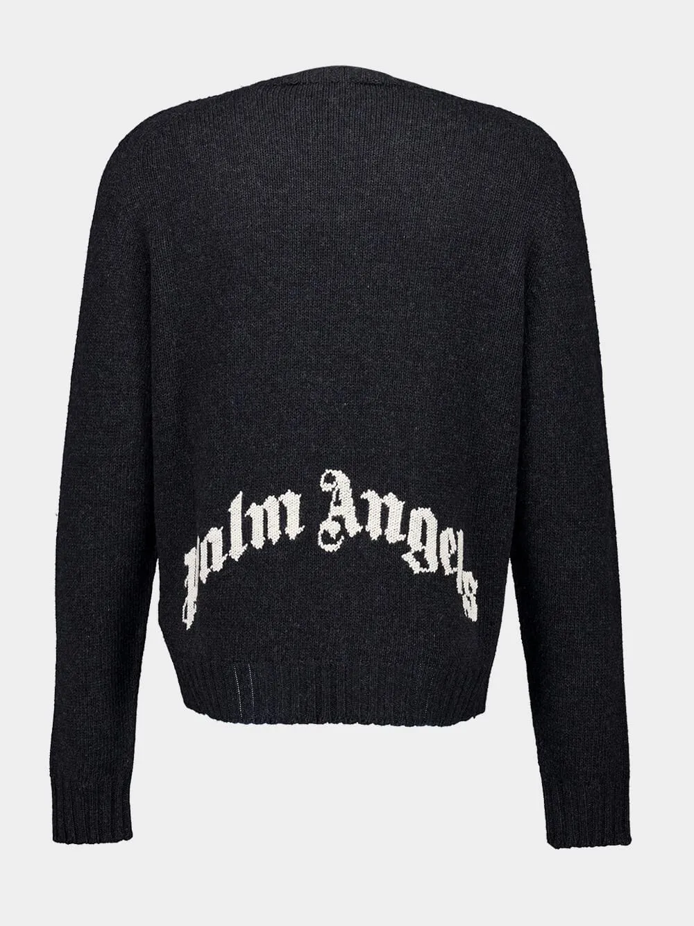 Dark Grey Wool Crew Neck Sweater