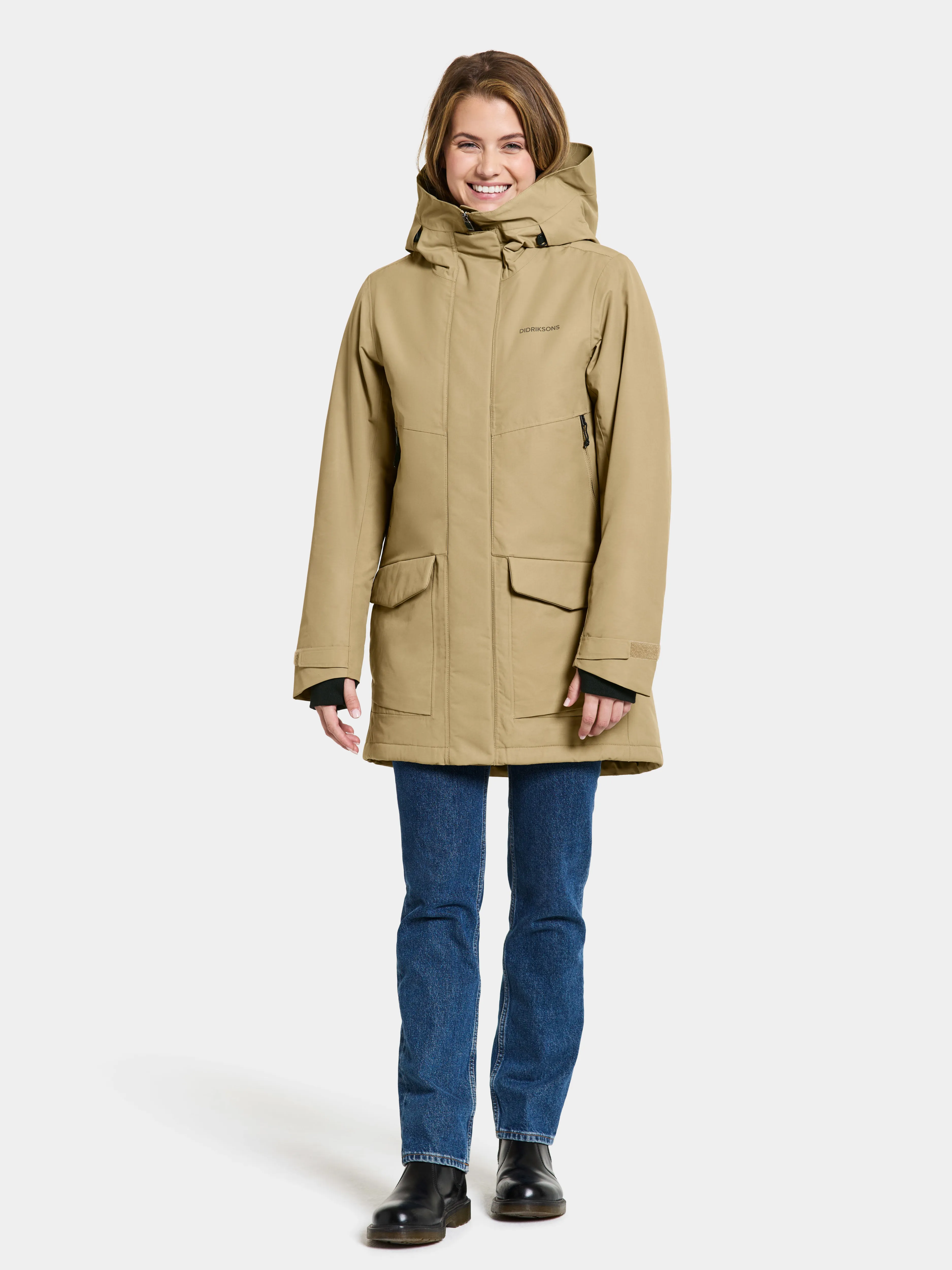 Didriksons Women's Frida Parka 7 Wood | Buy Didriksons Women's Frida Parka 7 Wood here | Outnorth