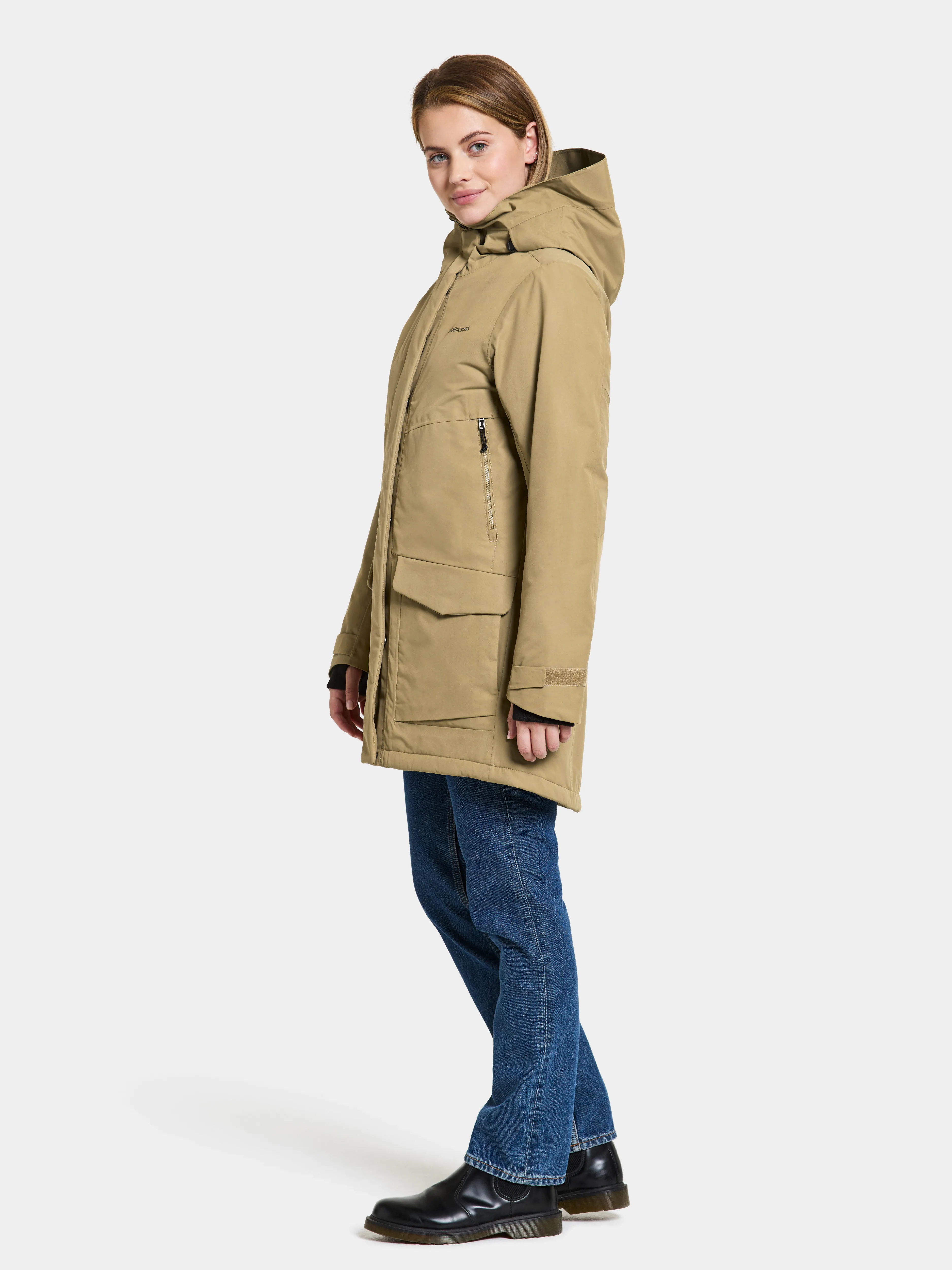 Didriksons Women's Frida Parka 7 Wood | Buy Didriksons Women's Frida Parka 7 Wood here | Outnorth