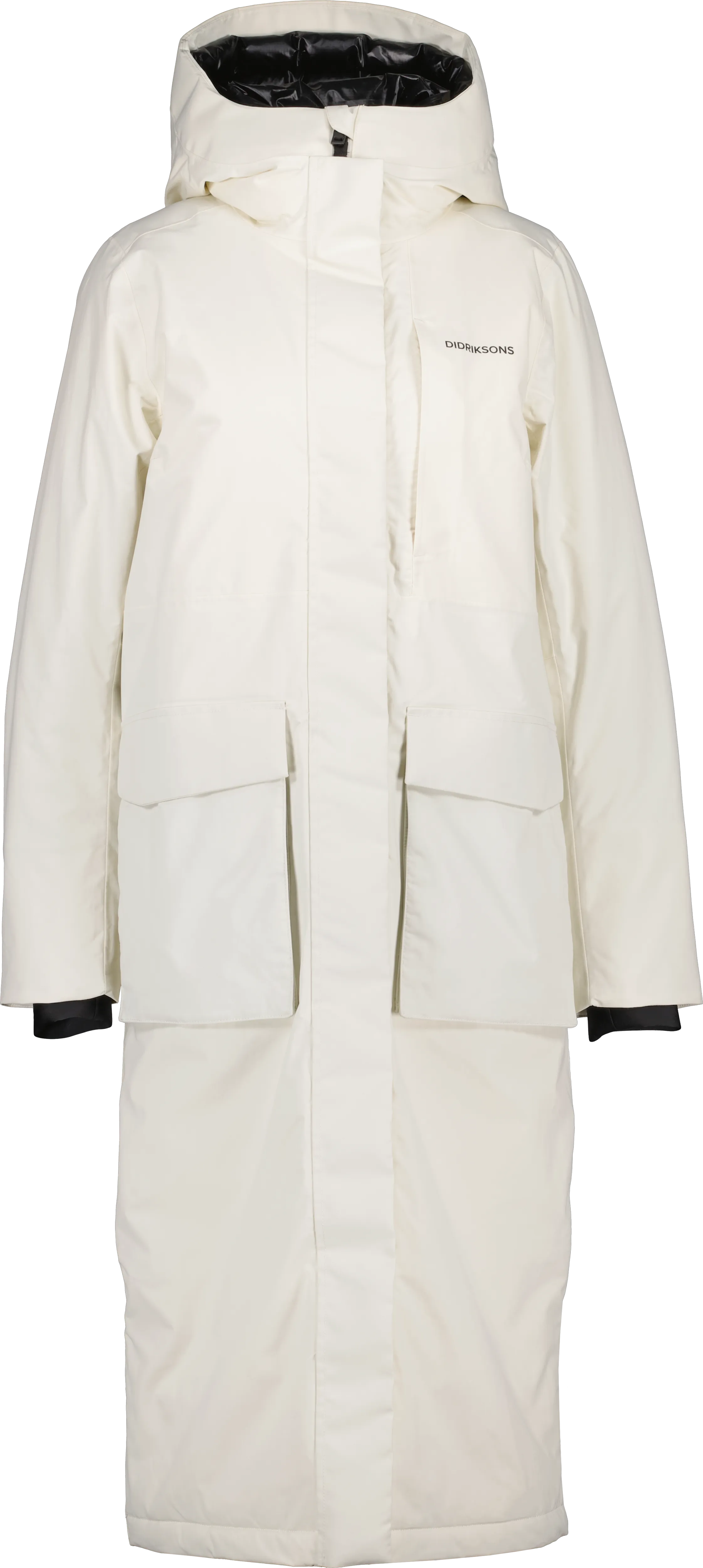 Didriksons Women's Leya Parka Long 3 White Foam | Buy Didriksons Women's Leya Parka Long 3 White Foam here | Outnorth