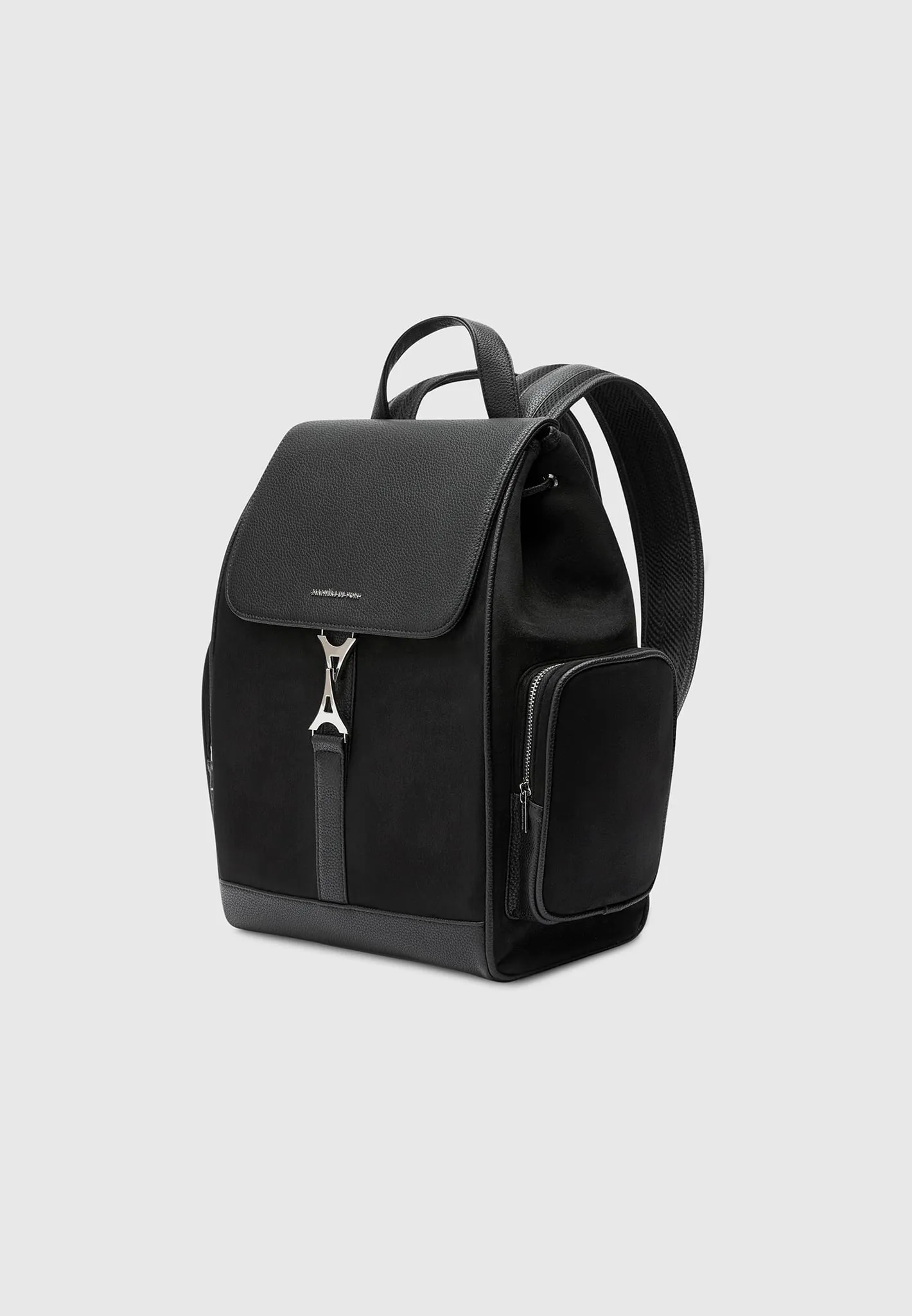 Eiffel Clasp Backpack - Black