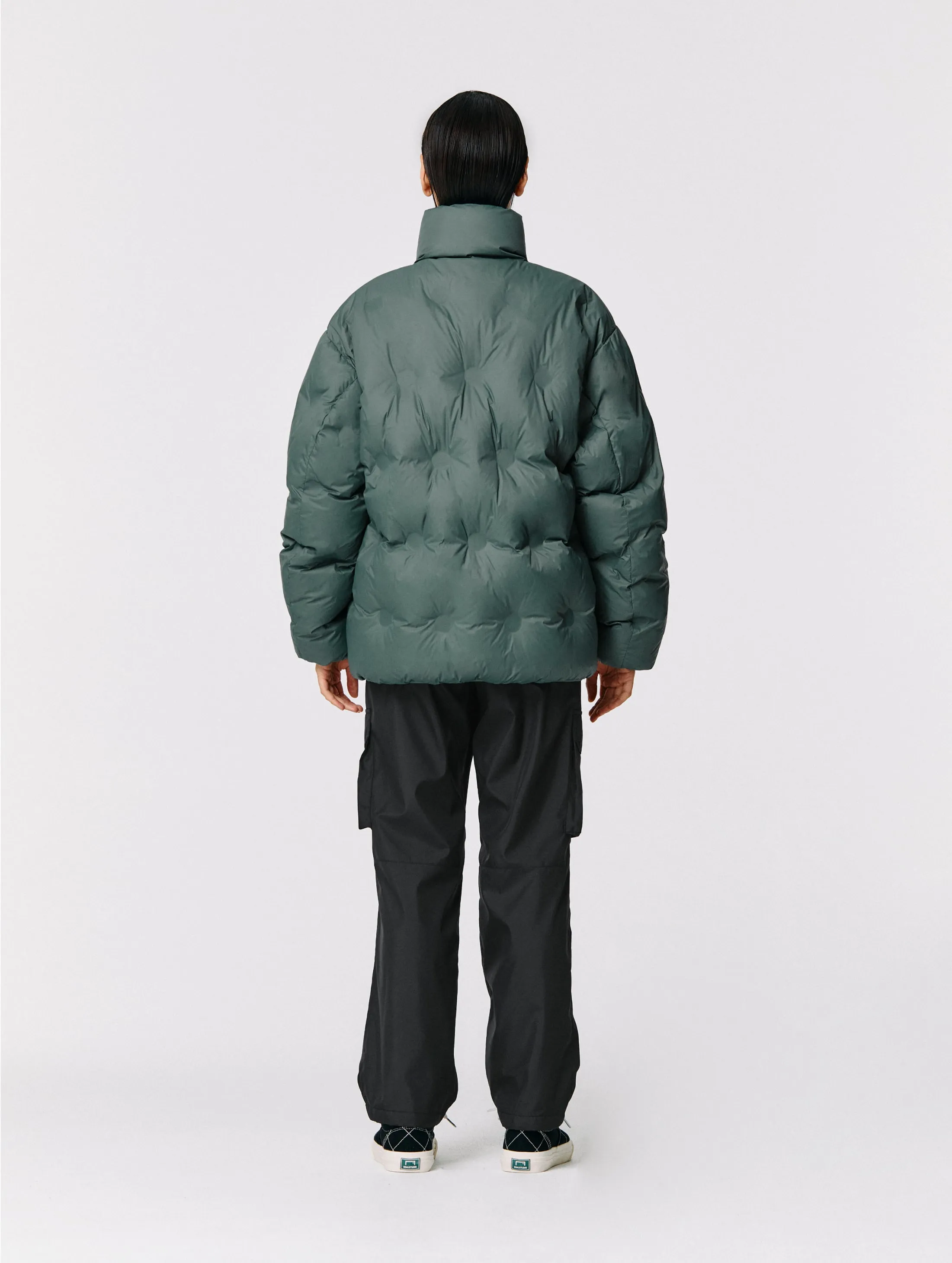 EMBO REVERSIBLE DOWN JACKET-LIGHT GREEN