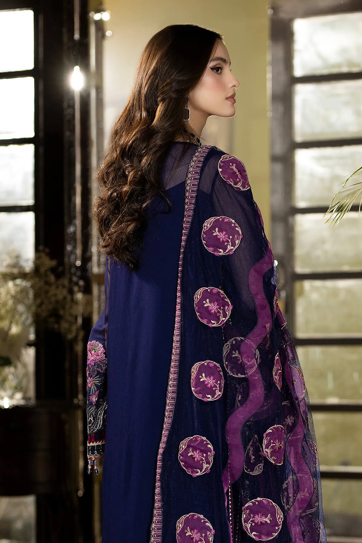 Enliven Majestic by Imrozia Premium Unstitched Chiffon 3Pc Suit M-64 Juana